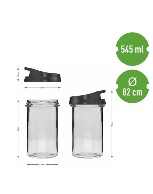 Zdjęcie: Pojemnik do przechowywania 545 ml z zakrętką 132540 BROWIN