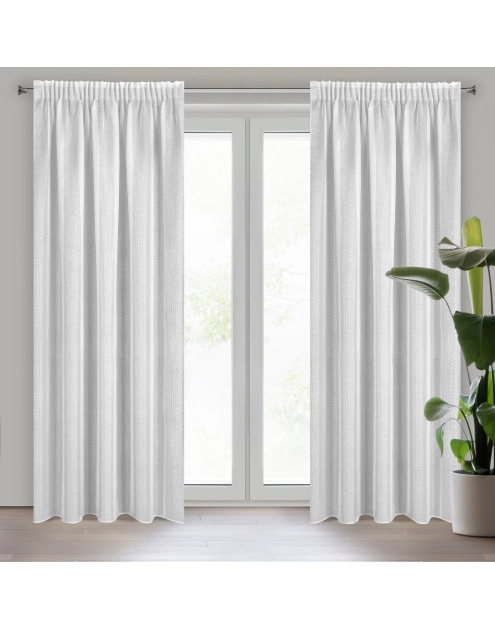 Zdjęcie: Firana gotowa Loara na taśmie 140x270 cm biały EUROFIRANY