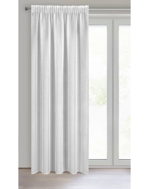 Zdjęcie: Firana gotowa Loara na taśmie 140x270 cm biały EUROFIRANY