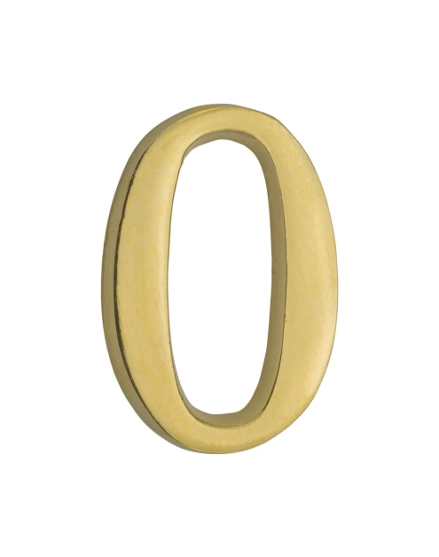 Zdjęcie: Cyfra 0 samoprzylepna mosiężna 50 mm METRO