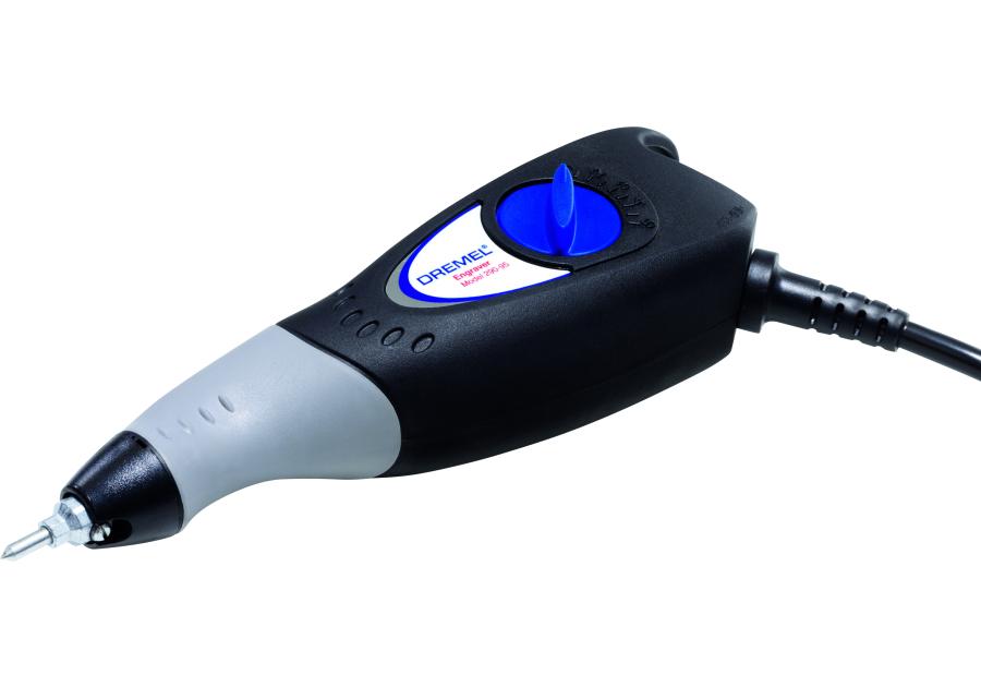 Zdjęcie: Narzędzie do grawerowanie Engraver Hobby - 2 bity węglowe, 1 bit diamentowy, 4 matryce DREMEL