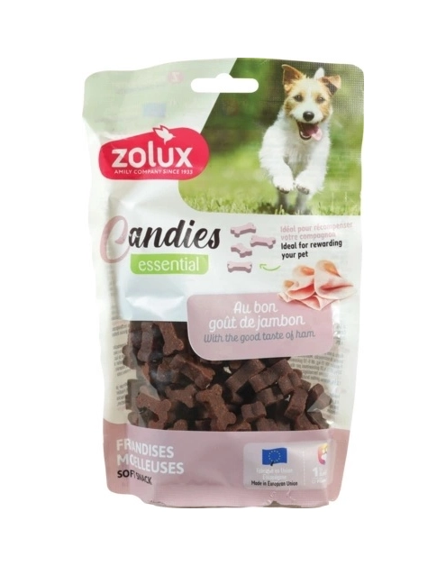 Zdjęcie: Miękkie przysmaki treningowe dla psa Candies mini kostki szynka 150 g ZOLUX
