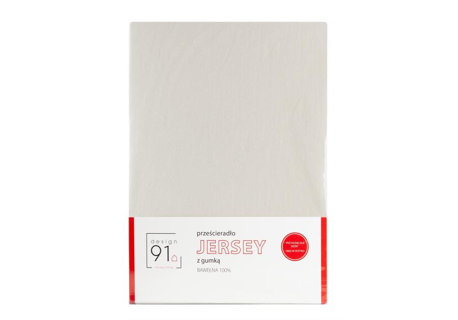 Zdjęcie: Prześcieradło Jersey z gumką 140x200 + 30 cm beżowe EUROFIRANY