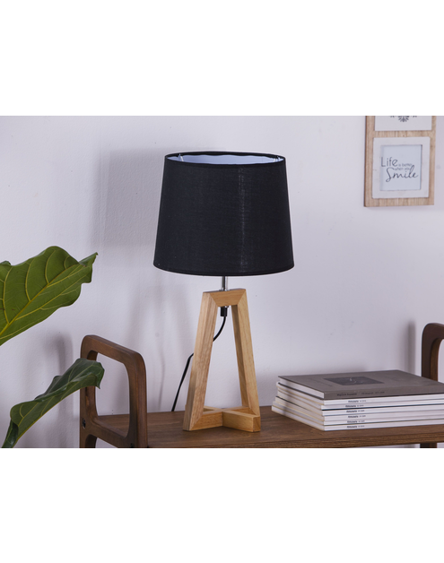 Zdjęcie: Lampa Scandic z podstawą drewnianą 26x26x50 cm ALTOMDESIGN