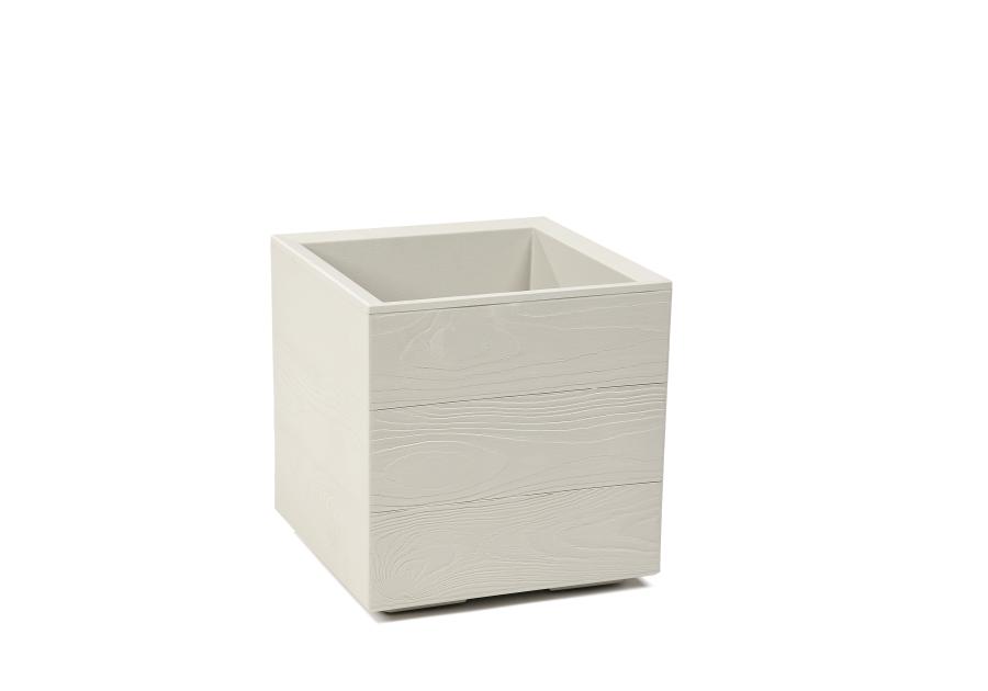 Zdjęcie: Kwietnik Karo 300x300x300 mm deska recycled, beżowy LAMELA
