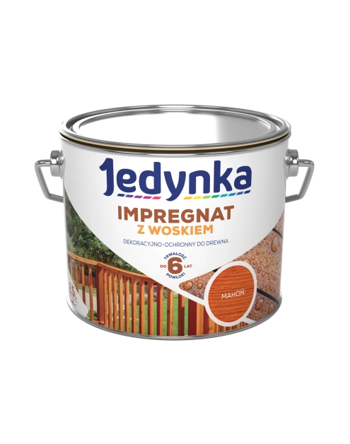Zdjęcie: Impregnat do drewna z woskiem mahoń 2,5 L JEDYNKA