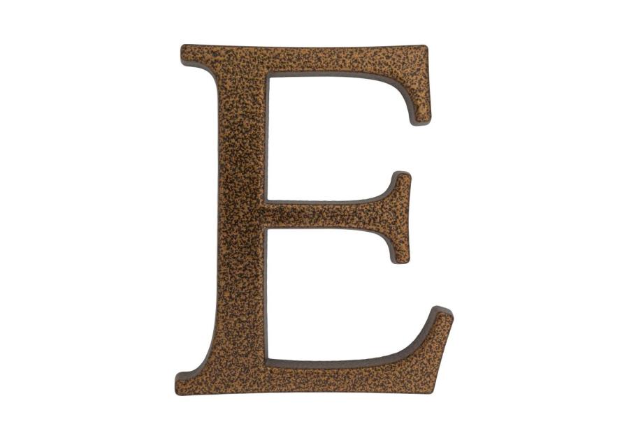 Zdjęcie: Litera aluminiowa "E" 105 mm złoty brąz METRO