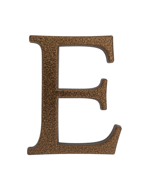 Zdjęcie: Litera aluminiowa "E" 105 mm złoty brąz METRO
