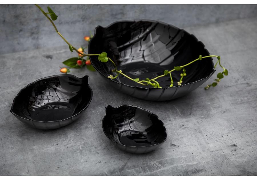 Zdjęcie: Salaterka liść Nocturn 14x10,5 cm ALTOM DESIGN