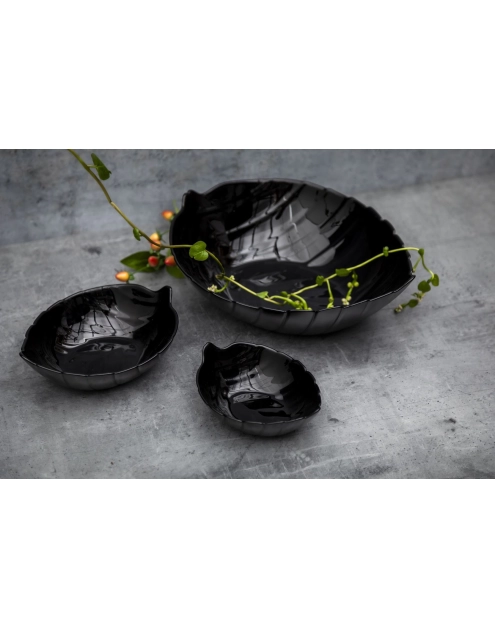 Zdjęcie: Salaterka liść Nocturn 14x10,5 cm ALTOM DESIGN