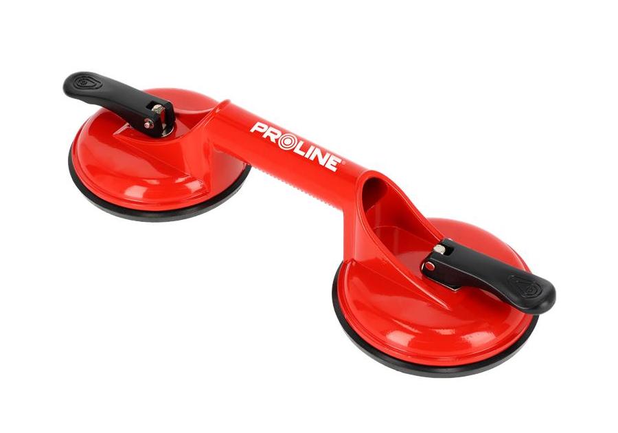 Zdjęcie: Uchwyt przyssawka do szyb, aluminium, 2x118 mm, max.80 kg PROLINE