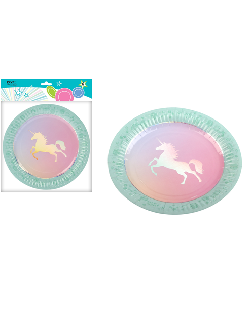 Zdjęcie: Talerze papierowe LGP Unicorn 18 cm, 6 sztuk art.12199 DECOR