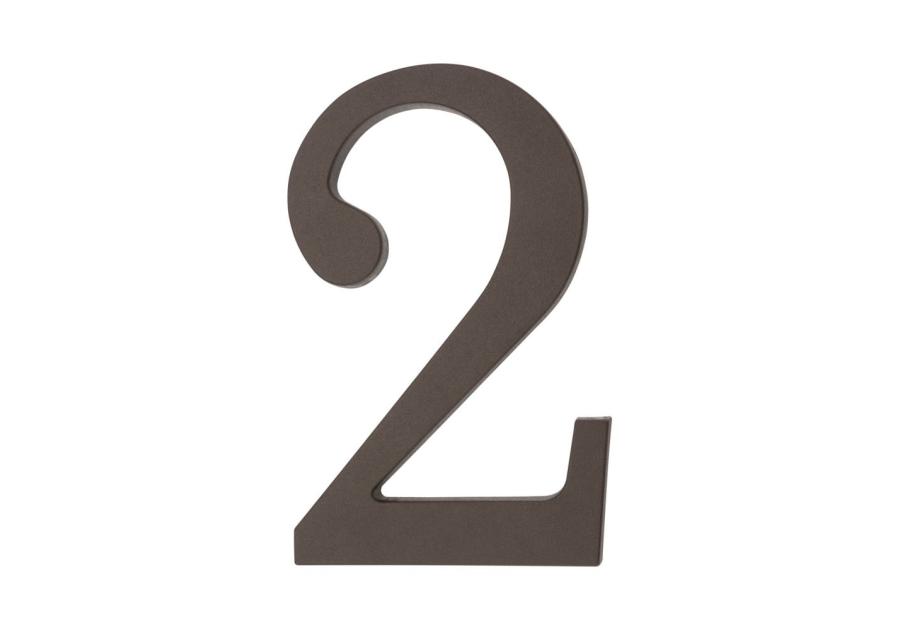 Zdjęcie: Cyfra 2 plastikowa brązowa 180 mm METRO