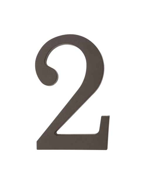 Zdjęcie: Cyfra 2 plastikowa brązowa 180 mm METRO