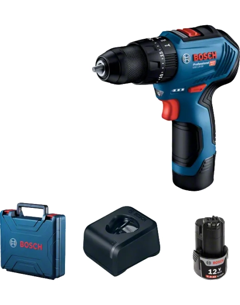 Zdjęcie: Wiertarko-wkrętarka udarowa akumulatorowa Pro Heavy Duty GSB 12V-30 BOSCH