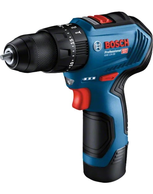 Zdjęcie: Wiertarko-wkrętarka udarowa akumulatorowa Pro Heavy Duty GSB 12V-30 BOSCH