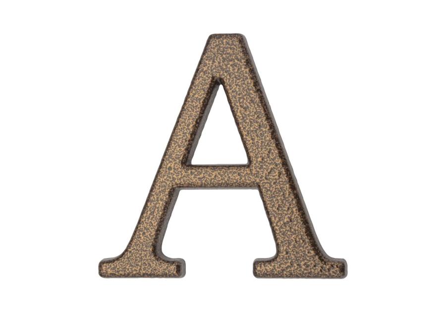 Zdjęcie: Litera aluminiowa "A" 105 mm złoty brąz METRO
