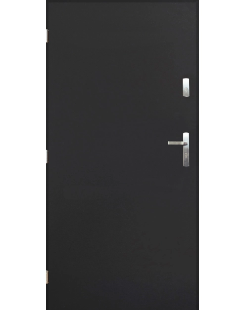 Zdjęcie: Drzwi zewnętrzne folk antracyt 90l komplet PANTOR