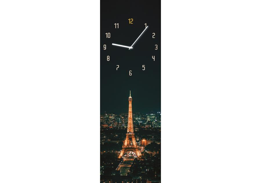 Zdjęcie: Zegar Glassclock 20x60 cm Gc008 Paris STYLER