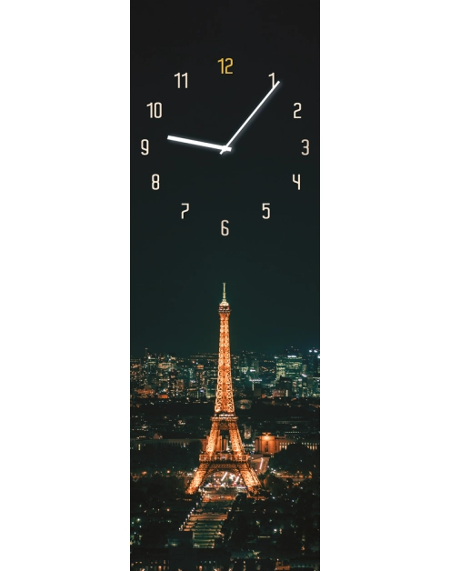 Zdjęcie: Zegar Glassclock 20x60 cm Gc008 Paris STYLER