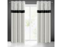 Zdjęcie: Zasłona gotowa Jasmin 140 x 250 cm srebrny EUROFIRANY