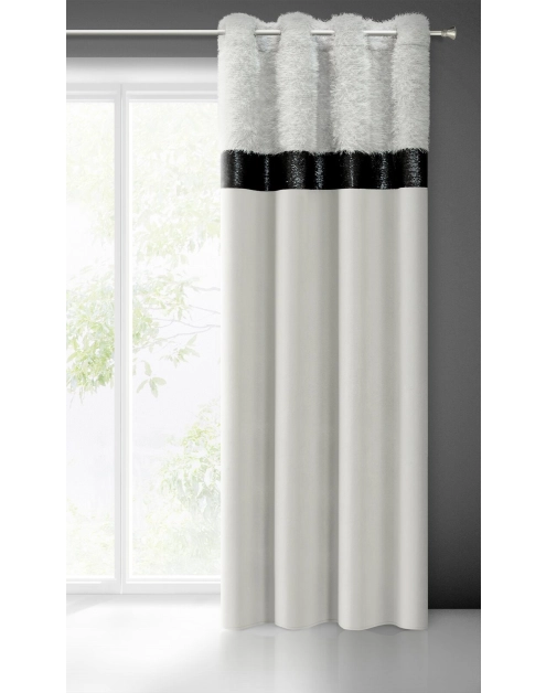 Zdjęcie: Zasłona gotowa Jasmin 140 x 250 cm srebrny EUROFIRANY