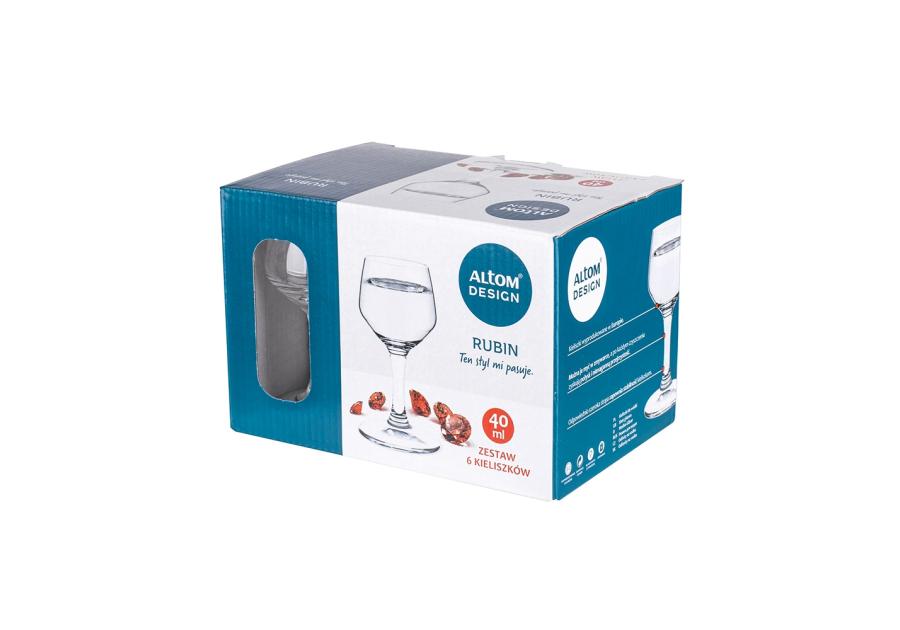 Zdjęcie: Komplet 6 kieliszków wódka Rubin 40 ml ALTOM DESIGN