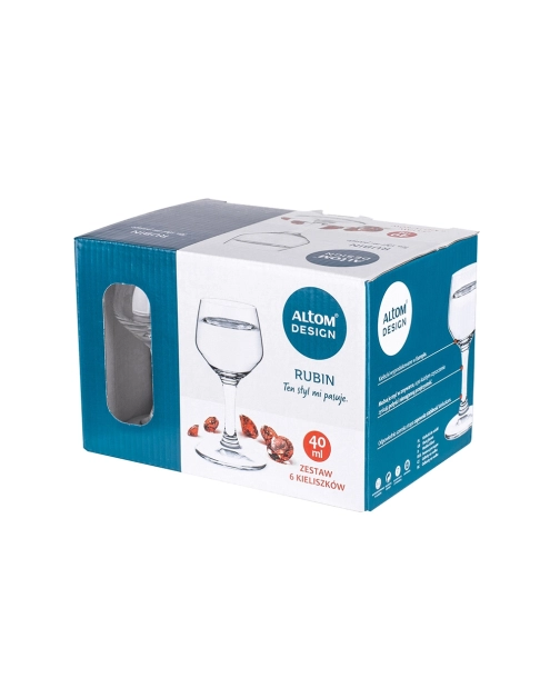 Zdjęcie: Komplet 6 kieliszków wódka Rubin 40 ml ALTOM DESIGN