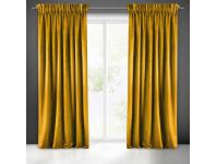 Zdjęcie: Zasłona gotowa Sarah na taśmie 140x270 cm musztardowy EUROFIRANY