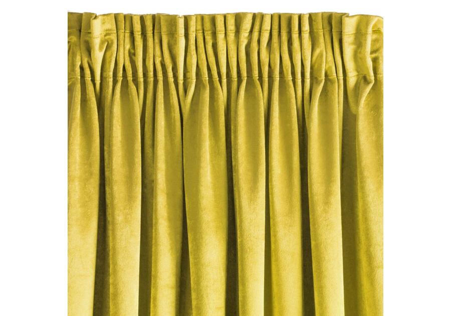 Zdjęcie: Zasłona gotowa Sarah na taśmie 140x270 cm musztardowy EUROFIRANY