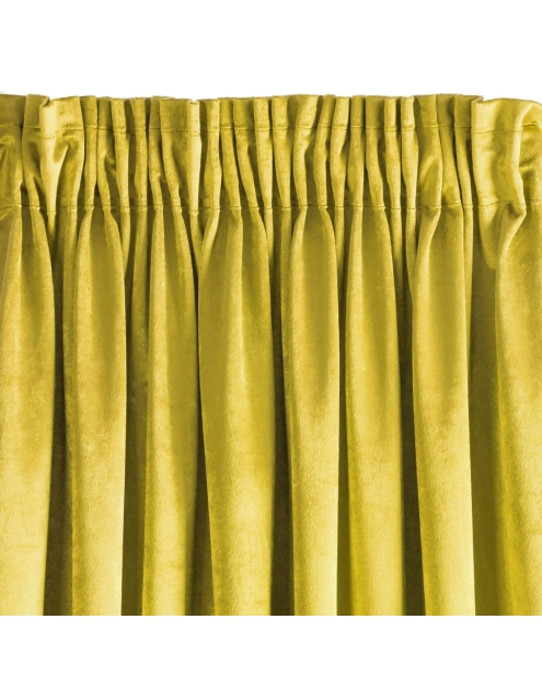 Zdjęcie: Zasłona gotowa Sarah na taśmie 140x270 cm musztardowy EUROFIRANY