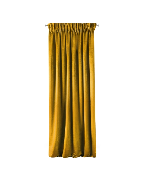 Zdjęcie: Zasłona gotowa Sarah na taśmie 140x270 cm musztardowy EUROFIRANY