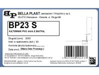 Zdjęcie: Kątownik PVC z grzbietem 4 mm z siatką BP23 S L300 biała BELLA PLAST