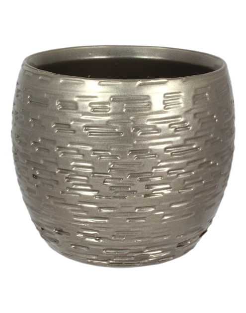 Zdjęcie: Osłonka doniczkowa Kula struktura 664 - 13 cm mosiądz CERMAX