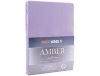 Zdjęcie: Prześcieradło Amber fioletowy 200-220x200+30 cm DECOKING