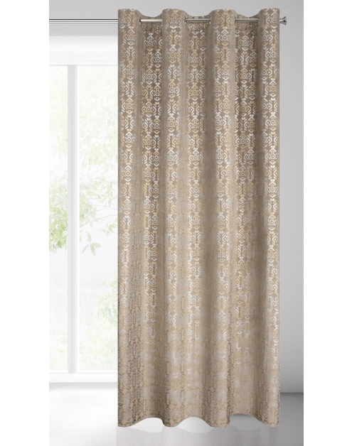 Zdjęcie: Zasłona gotowa Laura 140x250 cm beżowy EUROFIRANY