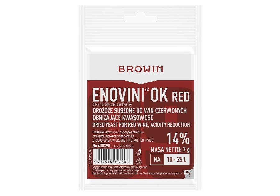 Zdjęcie: Enovini OK RED drożdże obniżające kwasowość 400390 BROWIN