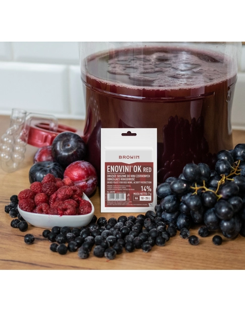 Zdjęcie: Enovini OK RED drożdże obniżające kwasowość 400390 BROWIN