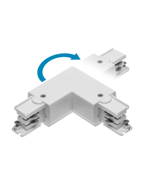 Zdjęcie: Łącznik elektryczny do szynoprzewodu 3-fazowego X-RAIL 90 stopni 220-240 V GTV