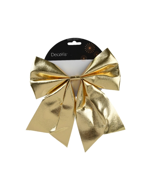 Zdjęcie: Kokarda poliestrowa 20x24x1 cm złota KAEMINGK