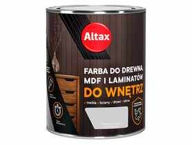 Farba do drewna,MDF i laminatów do wnętrz 0,75 L popielaty ALTAX