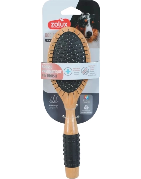 Zdjęcie: Szczotka pneumatyczna drewniana dla psa 24 cm ZOLUX