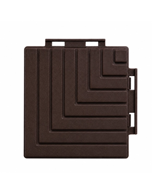 Zdjęcie: Narożnik tarasowy hebanowy brąz 8x8x8 cm OŁER