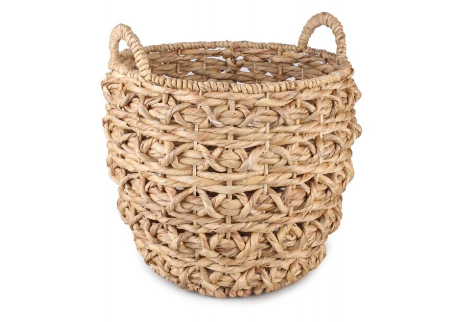 Zdjęcie: Kosz z hiacyntu wodnego z uchwytami 36x36x33/39 cm TIN TOURS