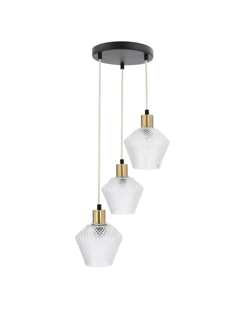 Zdjęcie: Lampa wisząca Greniko 3x40 W E14 bezbwarwny klosz CANDELLUX
