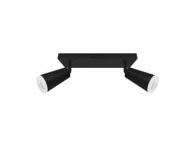 Oprawa ścienno-sufitowa Sana GU10 2L kolor czarny 2 x 35 W STRUHM