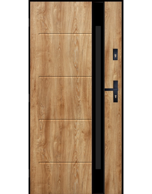 Zdjęcie: Drzwi zewnętrzne andromeda dąb turner 100l komplet PANTOR