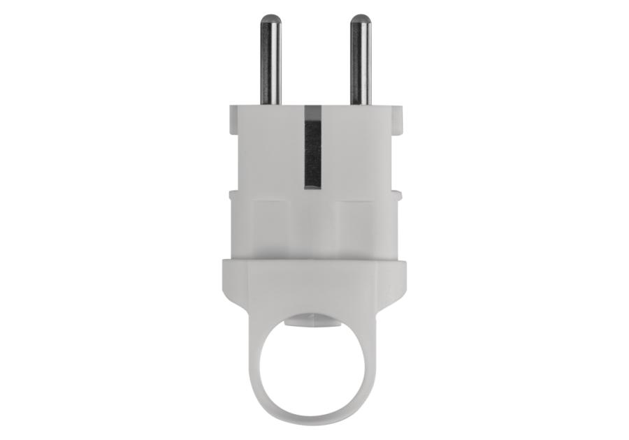 Zdjęcie: Wtyczka prosta z uchwytem biała EMOS