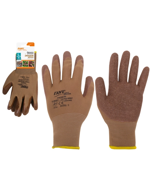 Zdjęcie: Rękawice ochronne Dragon-Brown rozmiar 9-L 10903 RAVI