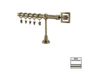 Zdjęcie: Karnisz pojedynczy Valentina fi 19 mm - 240 cm piazza nikiel KARWEL